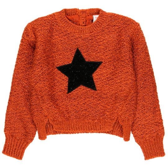 BOBOLI Pumpkin Spice Star Sweater