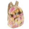 Furry Pinkish Dye Backpack  - FINAL SALE