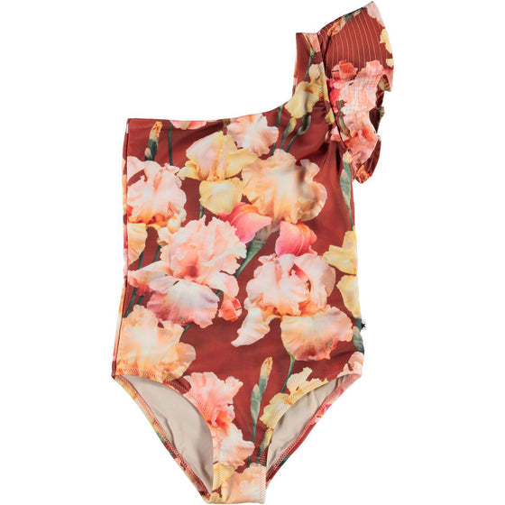 Nitt Floral One-Shoulder Swimsuit