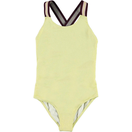 MOLO Neve Contrast Strap Yellow Swimsuit