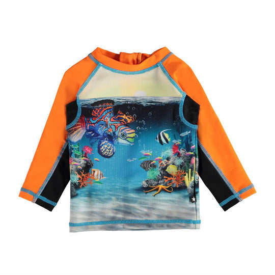 MOLO Nemo ocean print baby rash guard