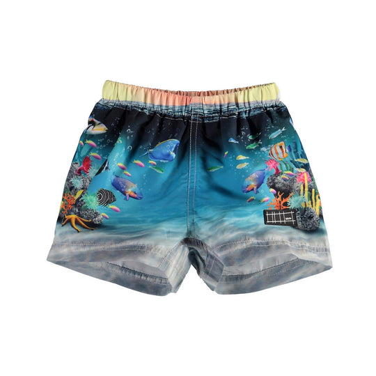 MOLO Newton ccean print baby boardies