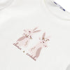 Beige T-shirt with bunny design  - FINAL SALE
