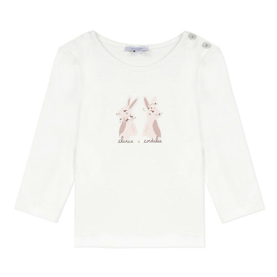 ABSORBA Beige T-shirt with bunny design