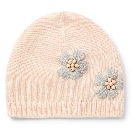 IL GUFO Embroidered Quartz Pink Baby Hat