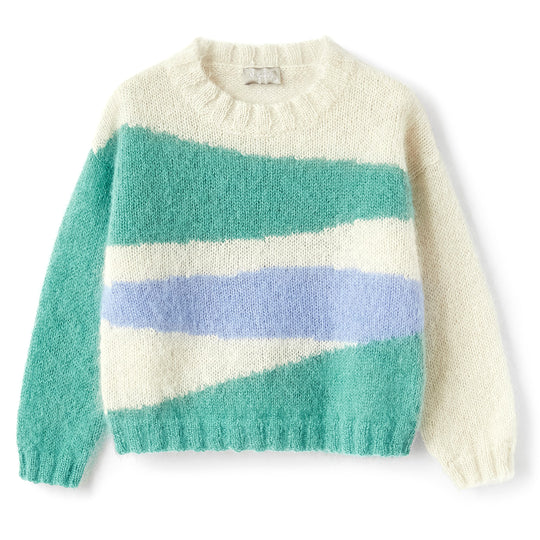 IL GUFO Ice White Soft Mohair Sweater