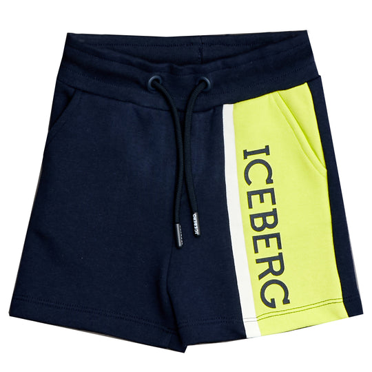 ICEBERG Neon Pop Logo Sweatshorts