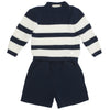 Striped Sweater and Shorts Set  - FINAL SALE