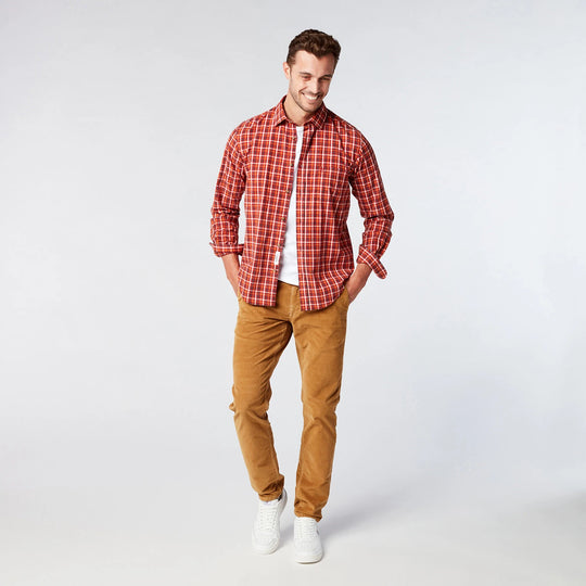 SERGE BLANCO Plaid Button-Down Shirt