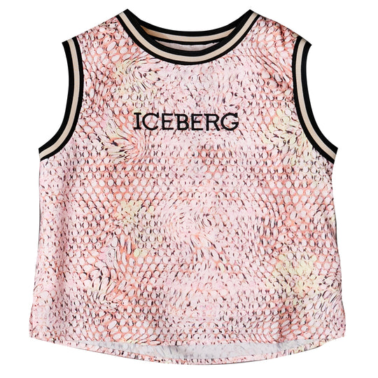 ICEBERG Snakeprint Logo Tank Top