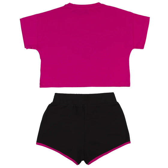 Pink T-shirt and Shorts Set