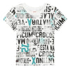 White graphic short sleeve T-shirt  - FINAL SALE