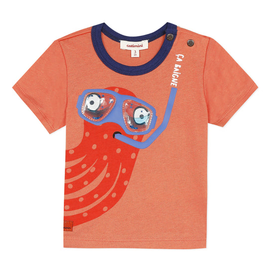 CATIMINI Diving octopus baby T-shirt