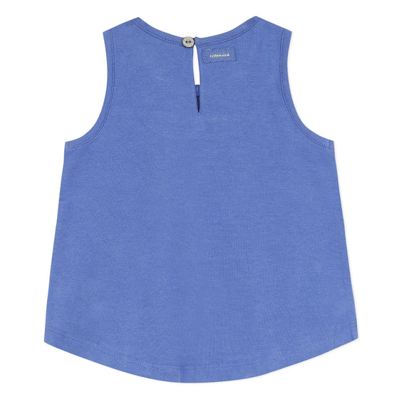 Blue fringe T-shirt  - FINAL SALE