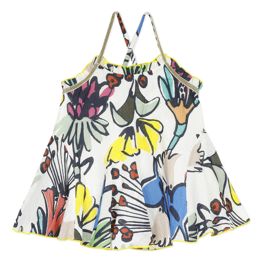 CATIMINI Floral flare tank top