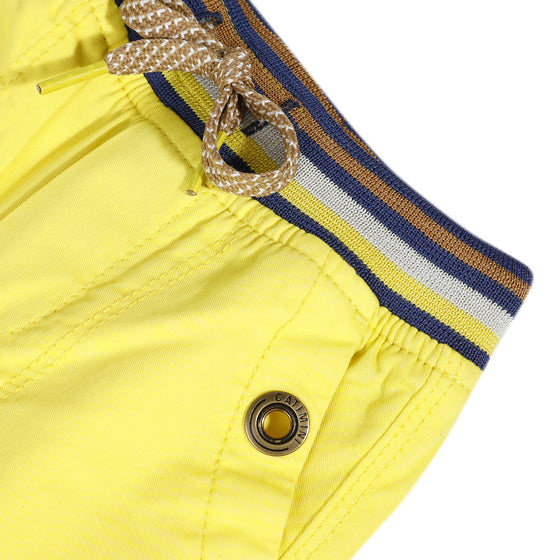 Yellow Tie Bermuda Shorts
