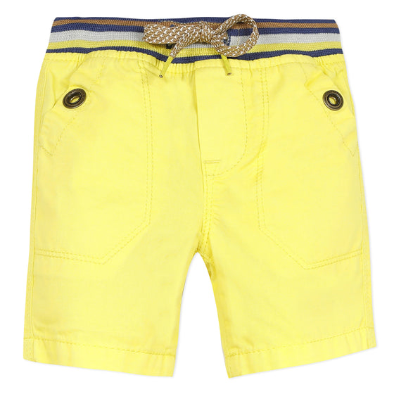 Yellow Tie Bermuda Shorts