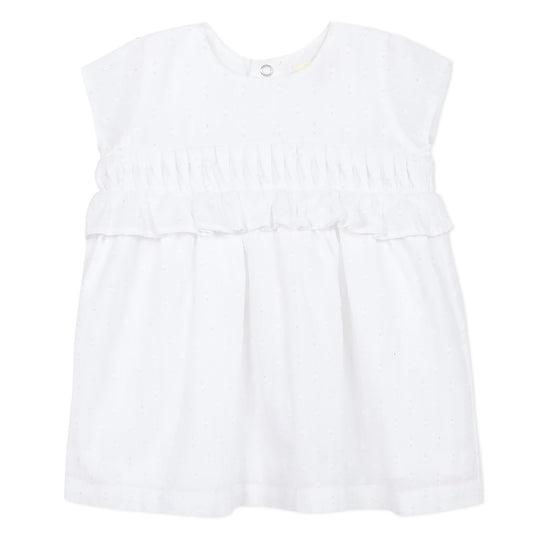 CATIMINI Eyelet cotton dress