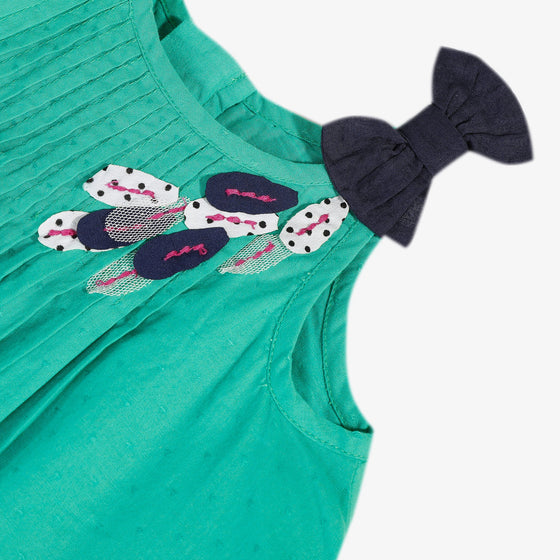 Teal sundress with bow  - FINAL SALE