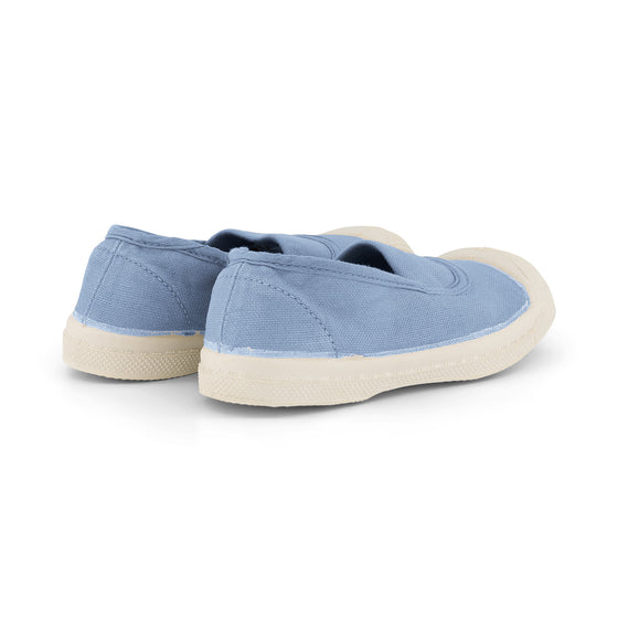 Elasticated Canvas Trainers for Babies - denim blue