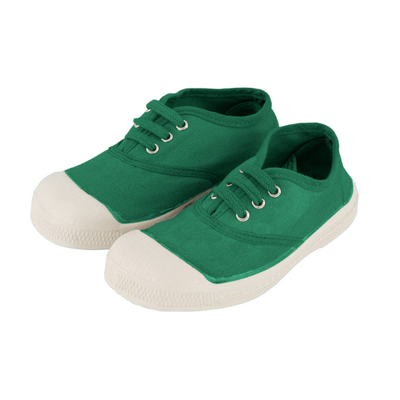 Kids -  Laces Tennis Shoes - Hummingbird Green