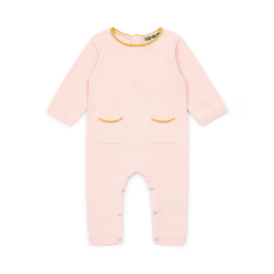 Cotton Knit Pocket Jumpsuit