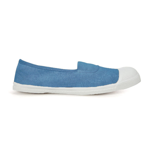 BENSIMON Womens -  Elastic Tennis Shoes - Denim