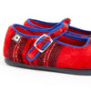 Snap Mary Janes, Red Plaid  - FINAL SALE