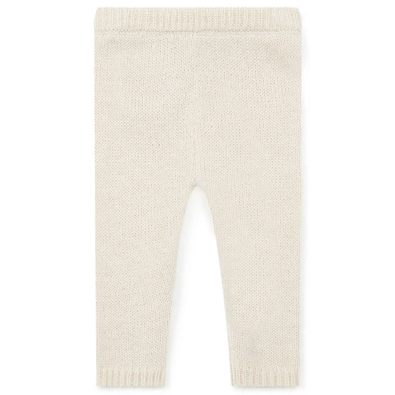 Knit Baby Leggings, Cream