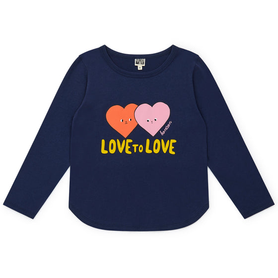 Love to Love T-shirt, Navy - FINAL SALE