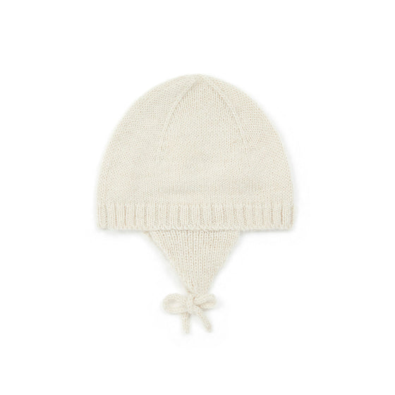 Knit Baby Hat, Cream  - FINAL SALE