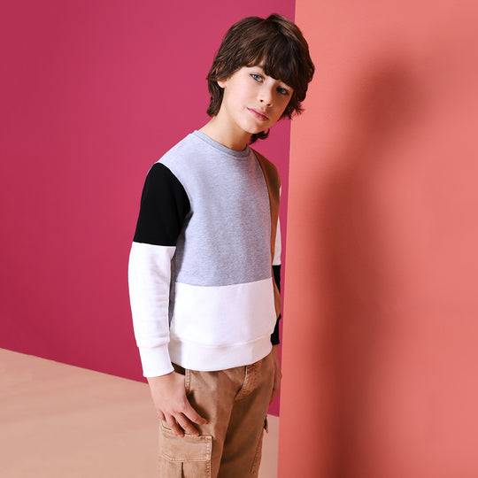 IMPERIAL Soft Patchwork Sweatshirt