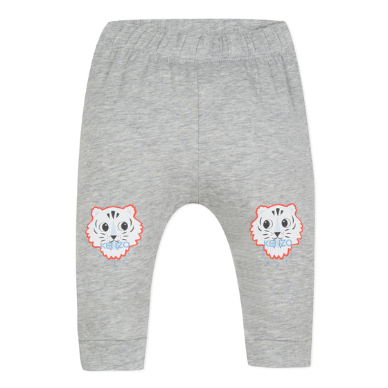 Grey Slouchy Tiger Mascot Baby Pants  - FINAL SALE