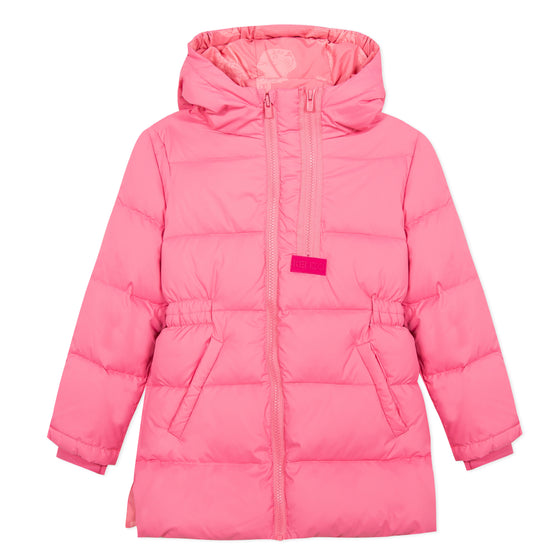 Pink Cinched Puffer Jacket  - FINAL SALE