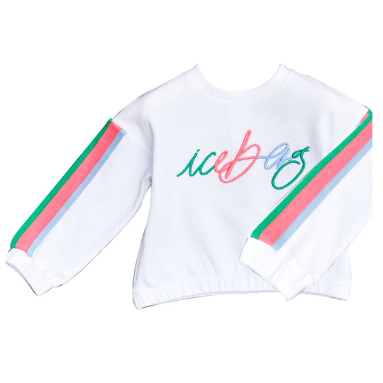 ICEBERG Pastel Vibes Side Stripe Sweatshirt