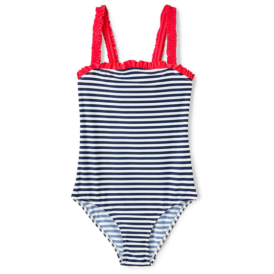 Contrast Striped Bathing Suit  - FINAL SALE
