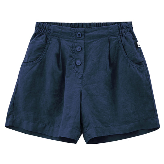 IL GUFO Wide-Leg Button Bermuda Shorts