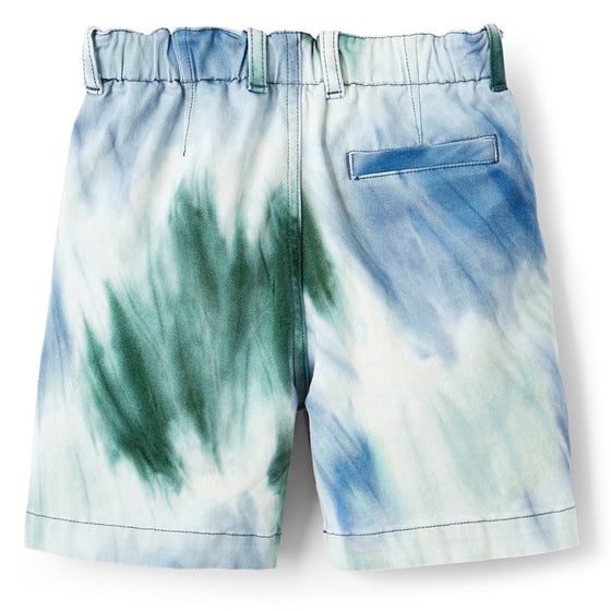 Tie Dye Cotton Bermuda Shorts
