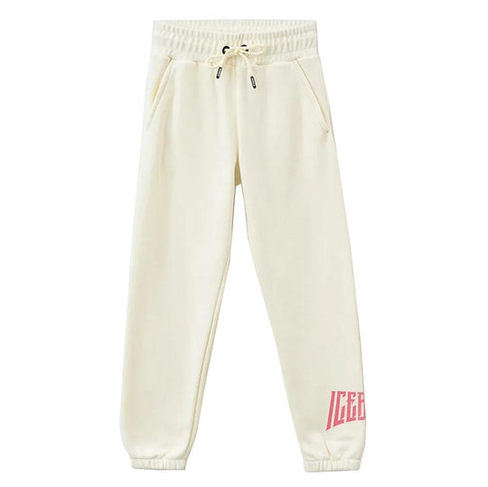 ICEBERG Cream Logo Sweatpants