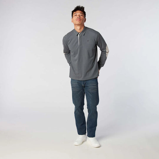 SERGE BLANCO Elbow Patch Rugby Polo