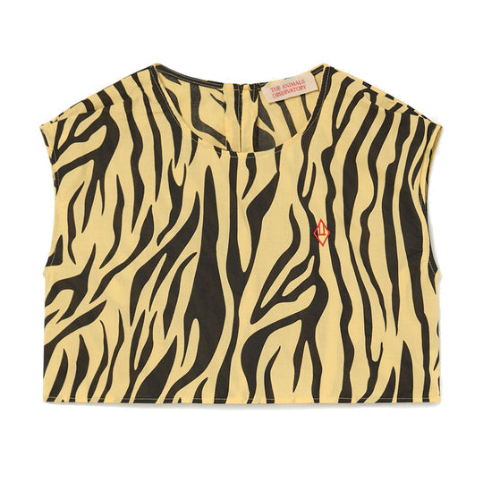 THE ANIMALS OBSERVATORY Baboon Tiger Stripe Crop Top