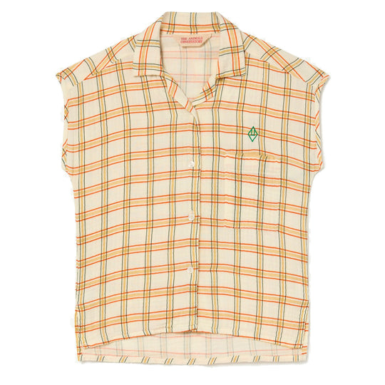 THE ANIMALS OBSERVATORY Kangaroo Breezy Plaid Shirt