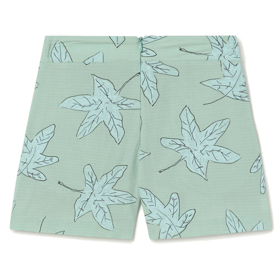 Monkey Leafy Print Shorts