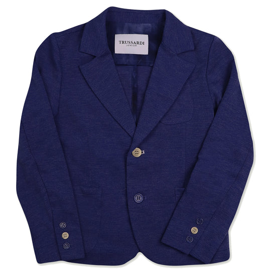 TRUSSARDI Textured Stretch Suit Jacket