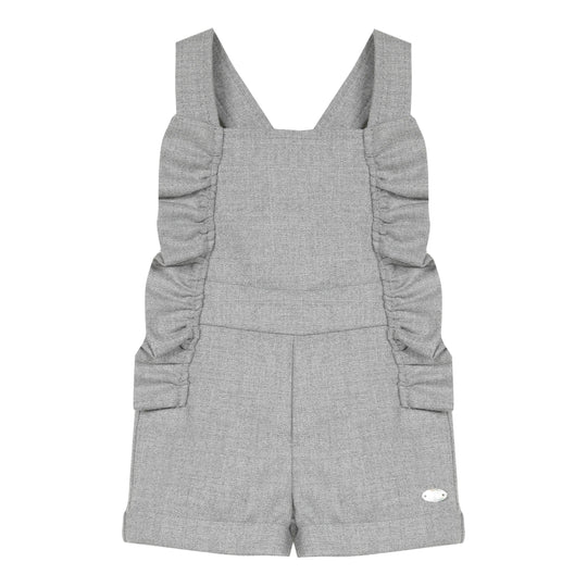 Marle Grey Ruffle Romper