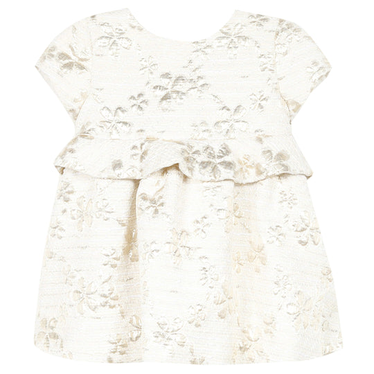 TARTINE ET CHOCOLAT Pearl Floral Jacquard Baby Dress