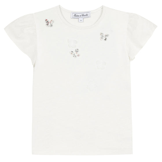 Embroidered Butterfly T-shirt