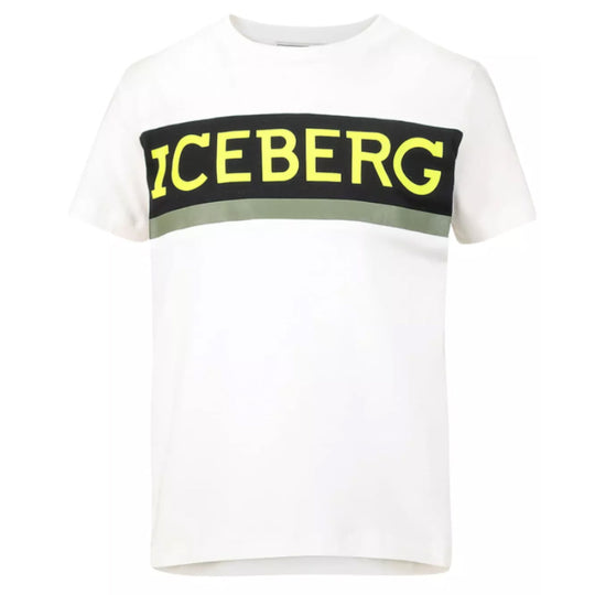 ICEBERG Classic Logo Stripe T-shirt