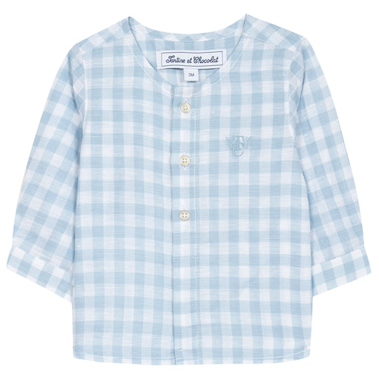 TARTINE ET CHOCOLAT Gingham Button Shirt