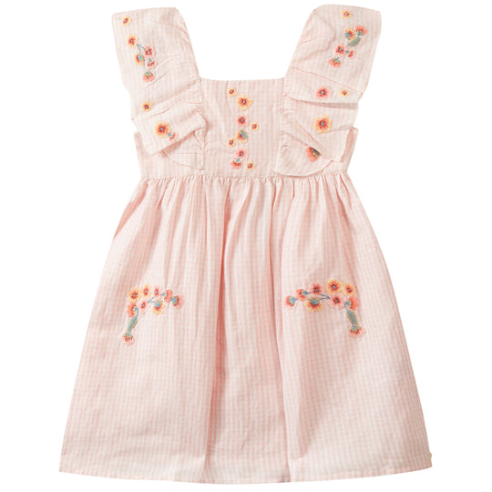 TARTINE ET CHOCOLAT Sleeveless Embroidered Floral Dress